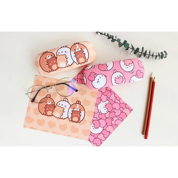 Molang - Cozy Glasses Case Cleaning Set For Discount