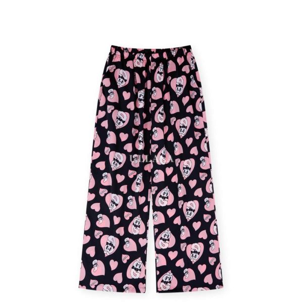Esther Bunny x Ullala - Chic Bunny Long Sleeve Black Pajamas Set For Cheap - Image 5